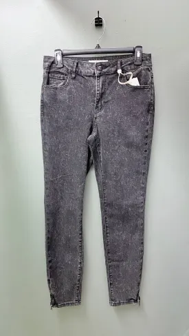 * Charlie B Patterned Dark-Wash Jean