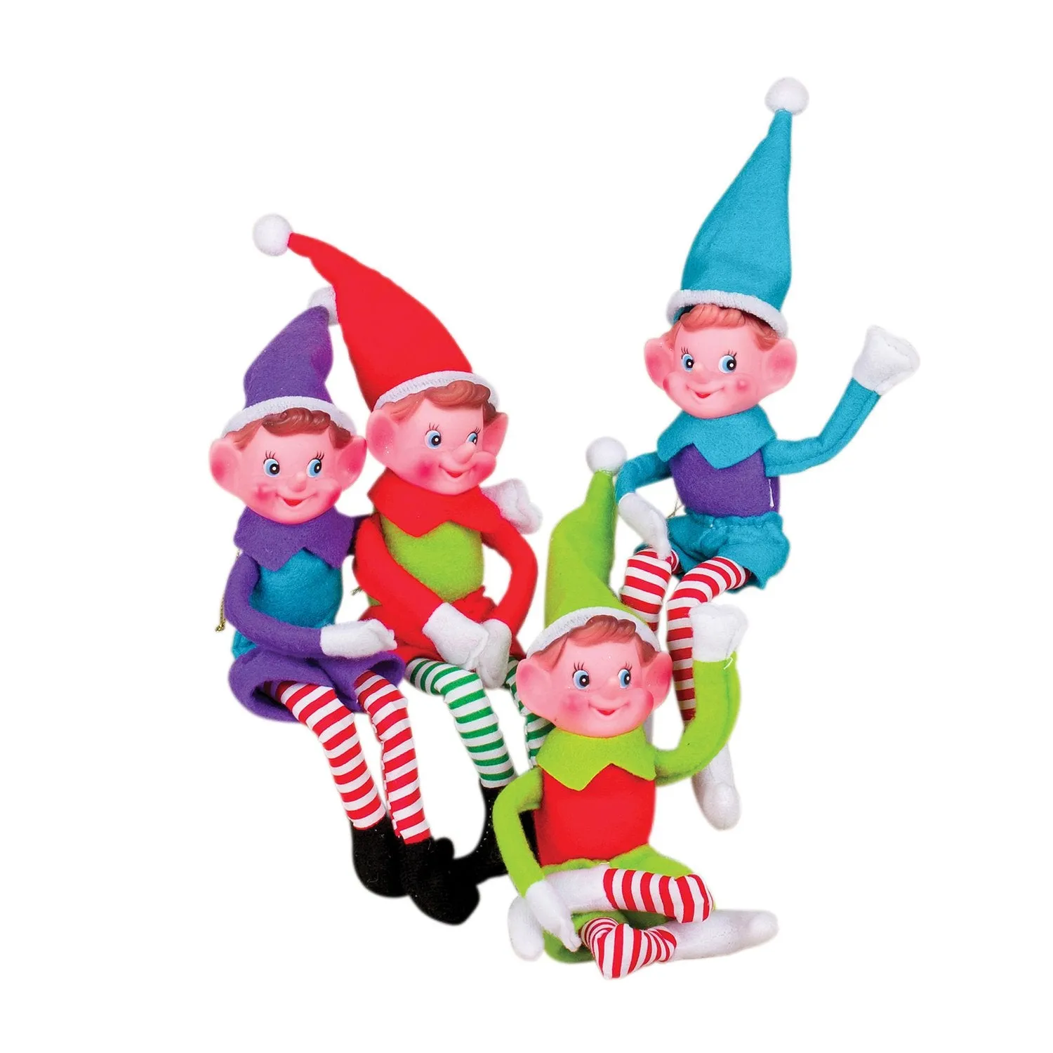 10" Bendable Festive Elf Pixie Figure