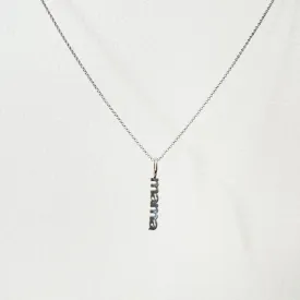 14K White Gold "Mama" Necklace - Sample Sale