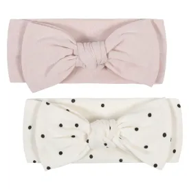 2-Pack Baby Girls Dot Headbands