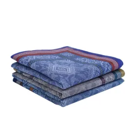 3 Pieces Jacquard Cotton Handkerchief Set