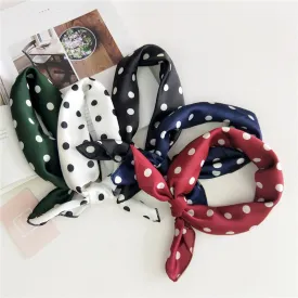 50*50cm Silk Scarves Soft Hair Tie Neckerchief Foulard Muffler Small Square Scarf