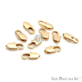 5pc Lot Lock Charm, Gold Plated Lock Charm, Necklace Lock Pendant, Gold Plated Pendant, Gold Jewelry Finding (GP-90010)