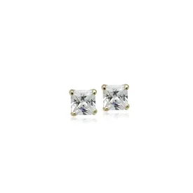 6mm Cubic Zirconia Solitaire Stud Earring