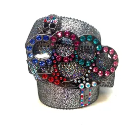 b.b. Simon Knuckle Pirate Multi Crystal Belt