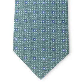 Bespoke Fine Squares: Tie - Green