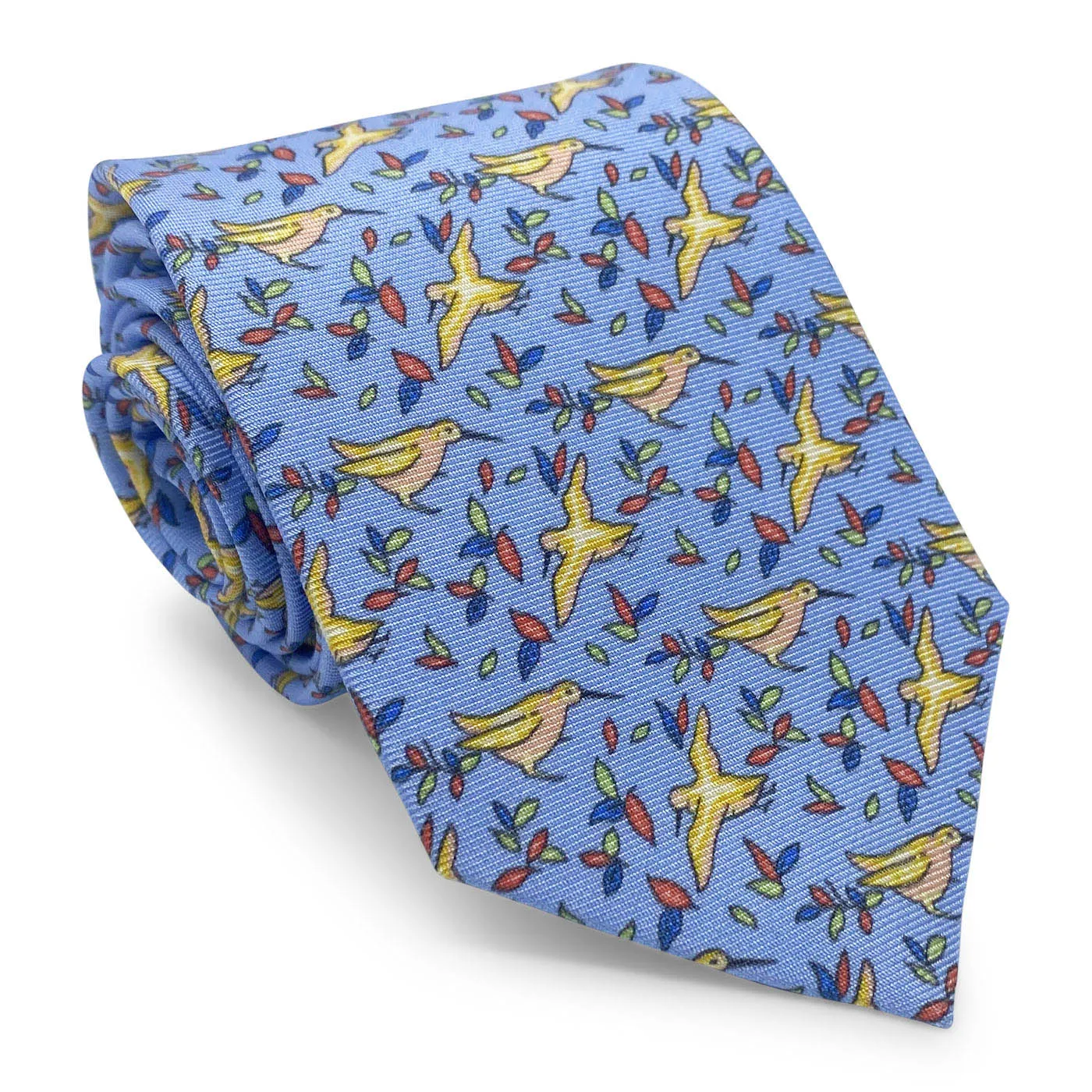 Birds in Flight: Tie - Blue