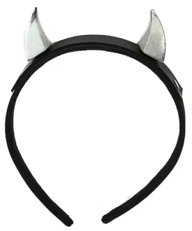 Black Leather Headband w/ Silver Claw Spikes