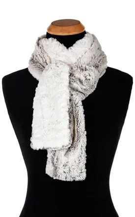 Classic Scarf - Two-Tone, Luxury Faux Fur in Khaki