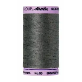 Cotton Sewing Thread - Old Tin Grey 500m/547yd - Mettler Silk Finish All Purpose