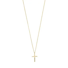 DAISY recycled cross pendant necklace gold-plated