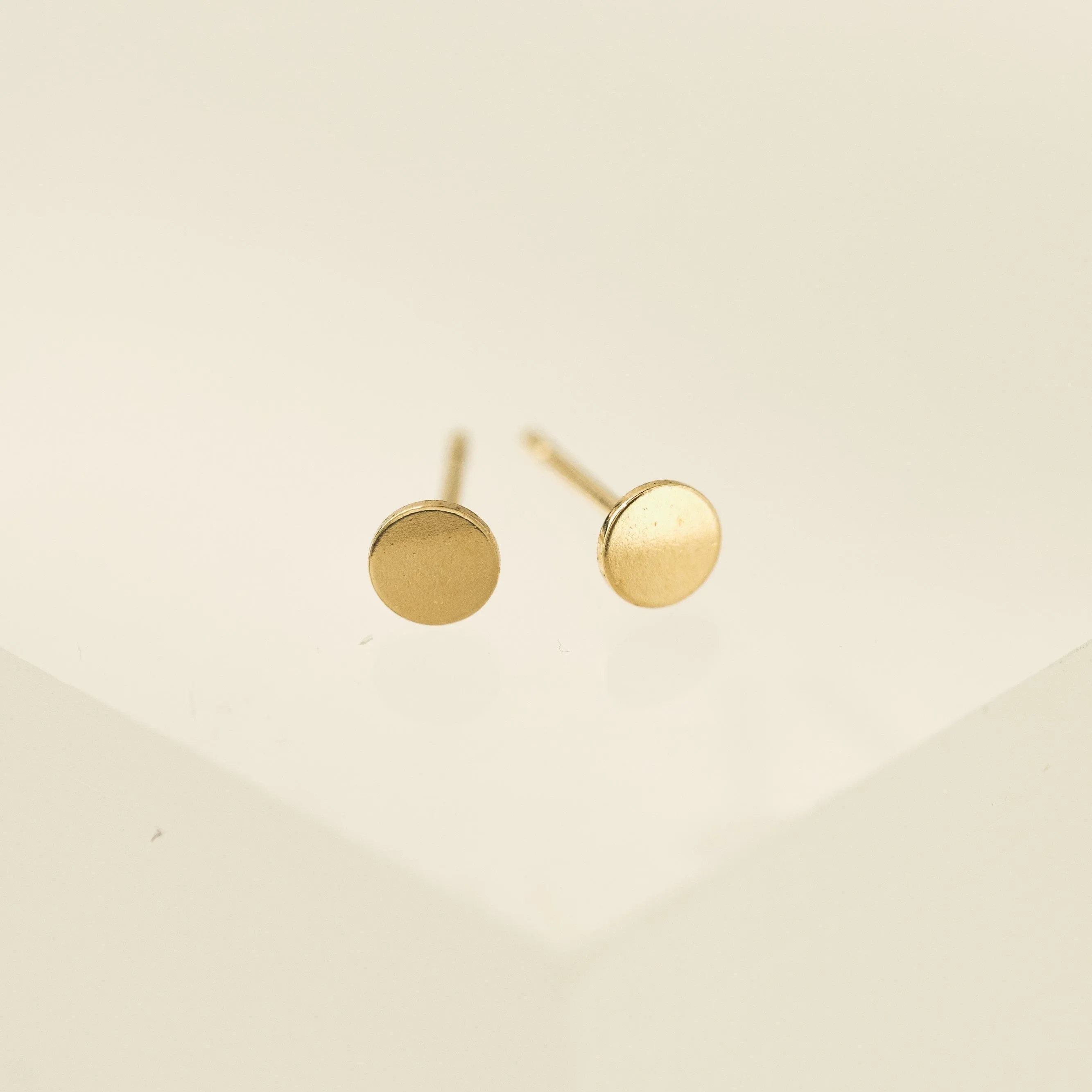 Disc Gold-Filled Stud Earrings