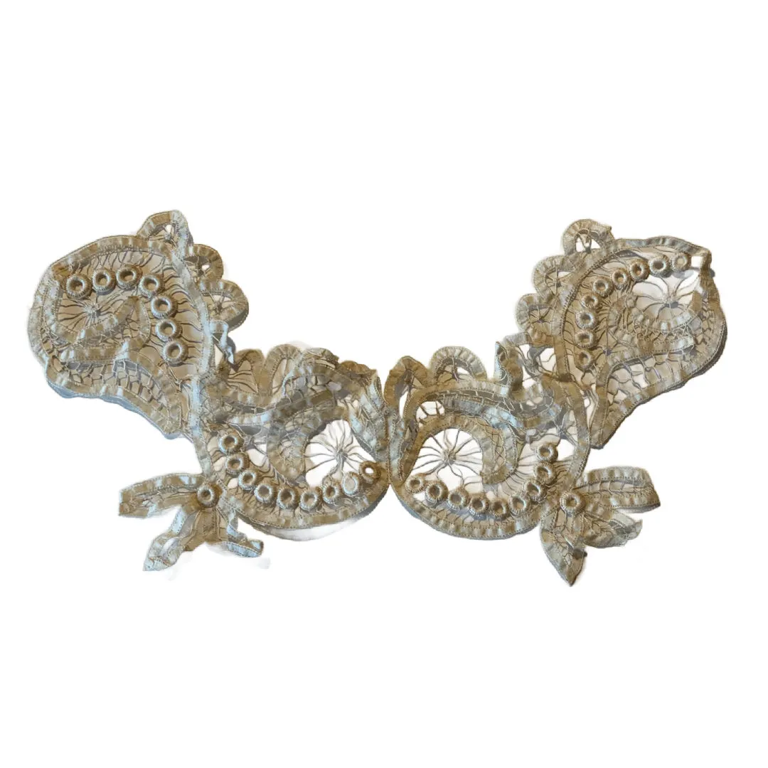 Embroidered Tape Lace Collar circa 1910s