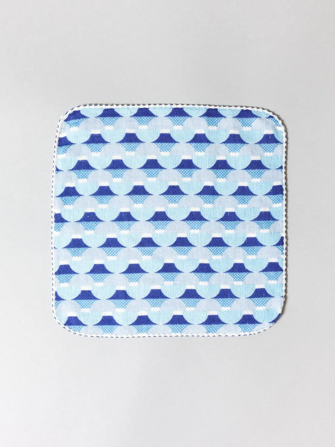 Haikara Little Handkerchief Pattern, Fuji Blue