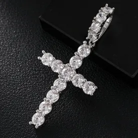 Iced out Cross Pendant