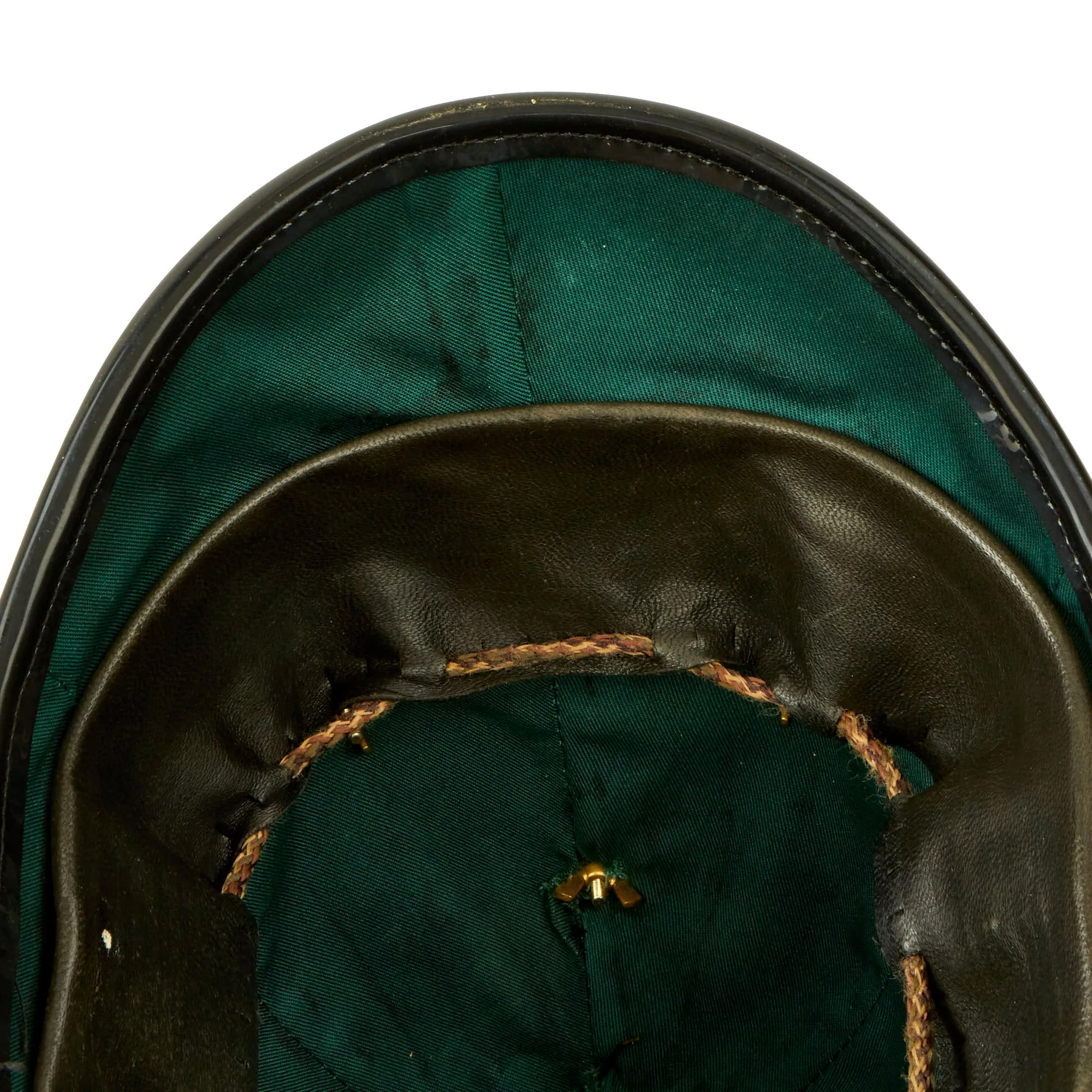 Original British Mid 20th Century Duke of Edinburgh’s Royal Regiment Officer Blue Cloth Spike Dress Helmet