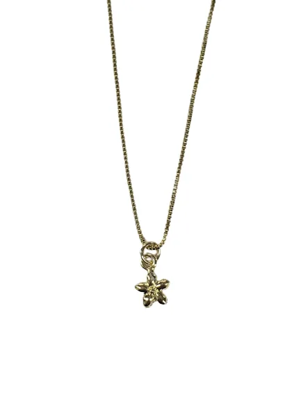 Tiny Flower Charm Necklace