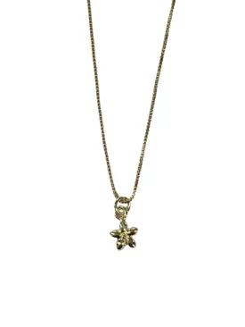 Tiny Flower Charm Necklace