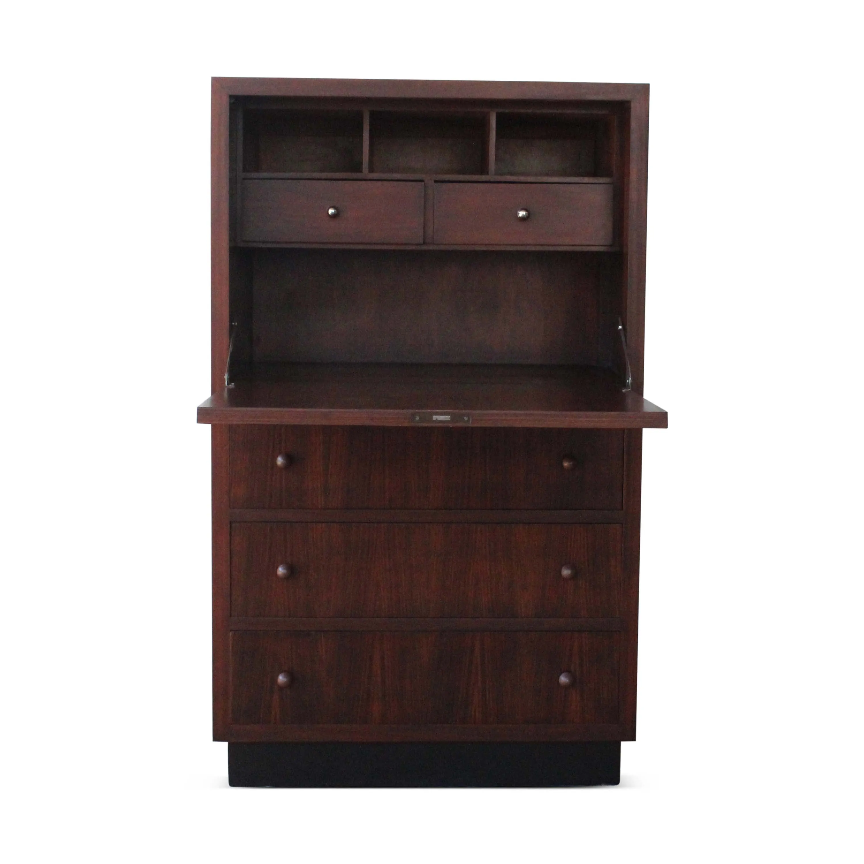 Vintage Rosewood Secretary Bureau Cabinet, France, 1930s