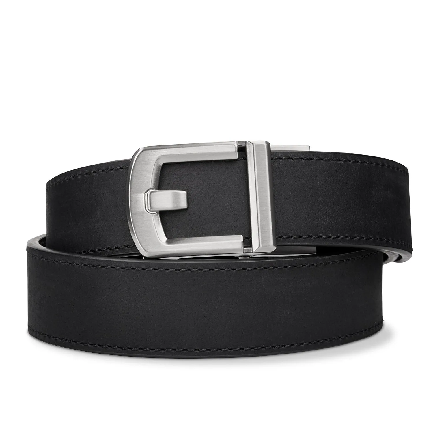 X8 NICKEL BUCKLE | BUFFALO LEATHER GUN BELT 1.5"